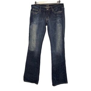 People for the Peace Los‎ Angeles Bootcut Distressed Women's Size 30 Blue Jeans
